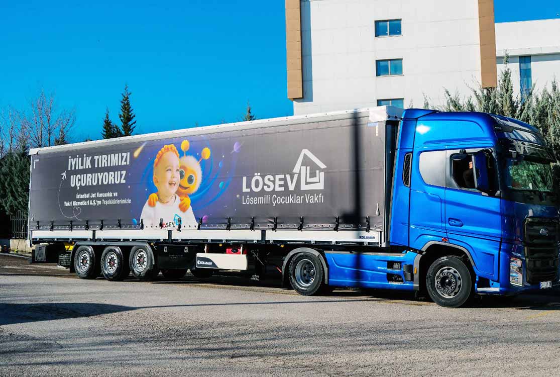 İstanbul Jet ve LÖSEV’den yeni iş birliği: “İyilikler Tırını Uçuruyoruz”