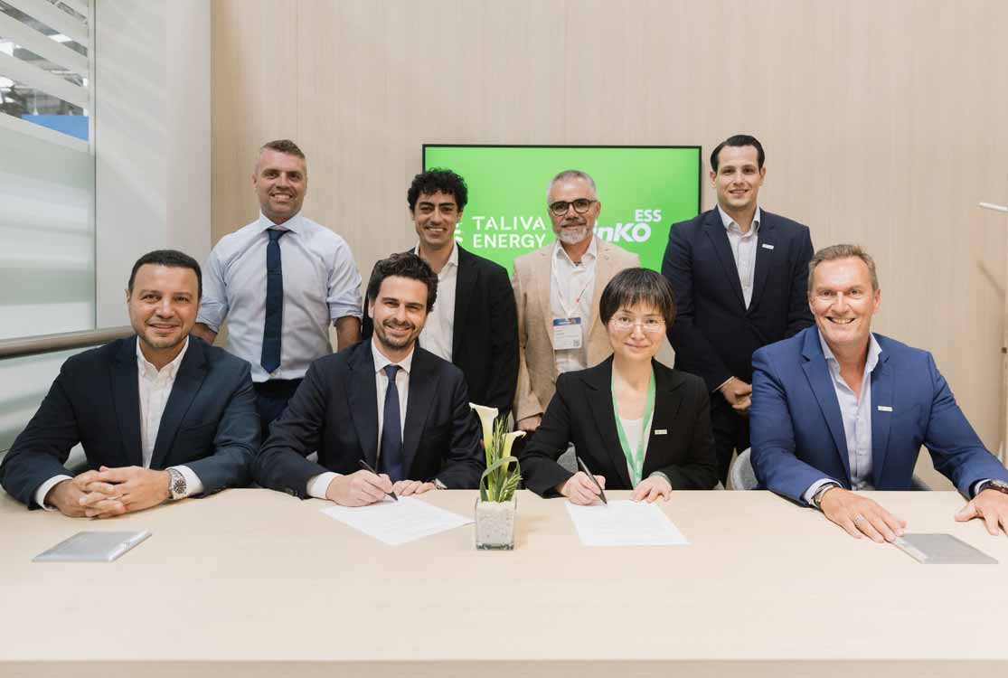 Taliva Energy, Intersolar’da Jinko ESS ile 400 MWh kapasiteli enerji depolama projeleri için imza attı